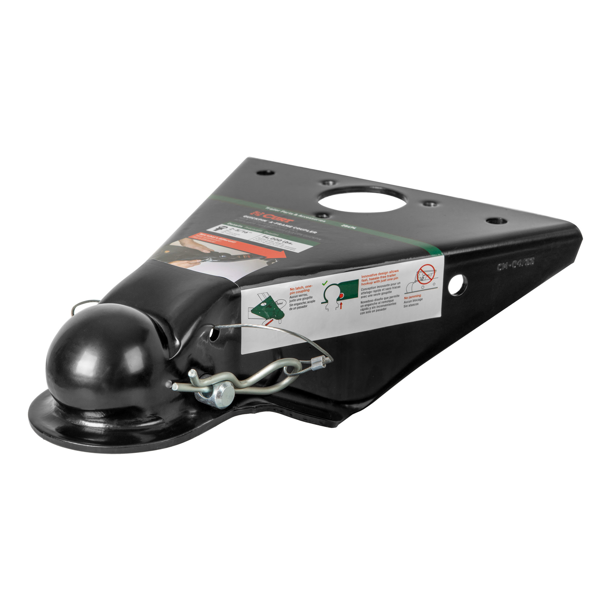 Curt Manufacturing, QuickPin No-Latch 2-5/16in. A-Frame Coupler, Model# 25474